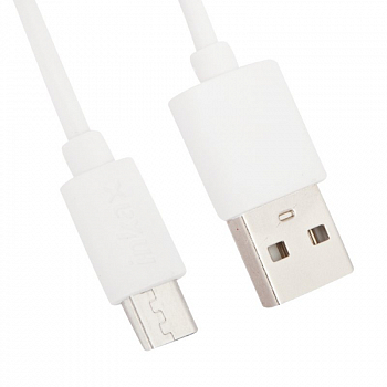 USB кабель inkax CK-13 Super Speed MicroUSB, 1м, TPE (белый)