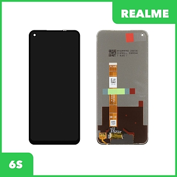 LCD дисплей для Realme 6S с тачскрином (черный) 100% оригинал