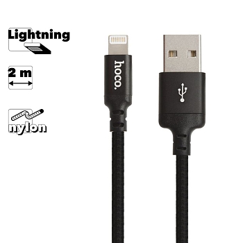 USB кабель Hoco X14 Times Speed Lightning Charging Cable, 2 метра, черный