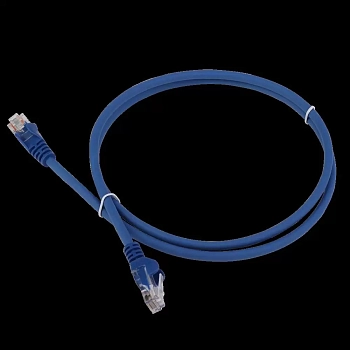 Патч-корд LANMASTER LSZH UTP кат.6, 15 м, синий, LAN-PC45/U6-15-BL