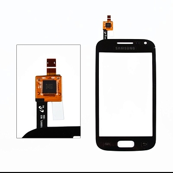 Сенсорное стекло (тачскрин) для Samsung i8160, черный