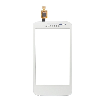 Сенсорное стекло (тачскрин) для Alcatel One Touch M Pop 5020D, 5020, 5020W, 5020X, белый