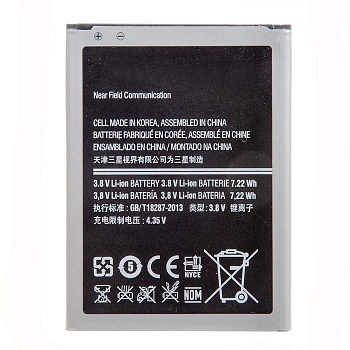 Аккумулятор (батарея) EB-B500BEBECWW для телефона Samsung Galaxy S4 Mini i9190, i9192 (4 контакта), 3.7В, 1900мАч
