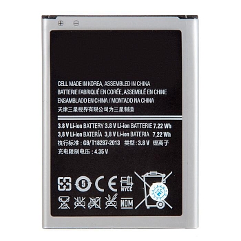 Аккумулятор (батарея) EB-B500BEBECWW для телефона Samsung Galaxy S4 Mini i9190, i9192 (3 контакта), 3.8В, 1900мАч