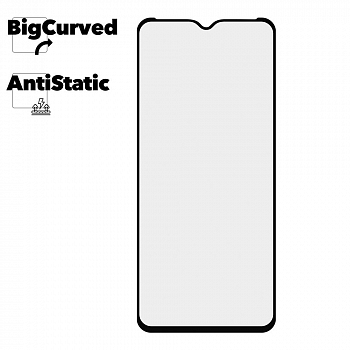 Защитное стекло для телефона Samsung Galaxy A03S Super max Anti-static big curved glass