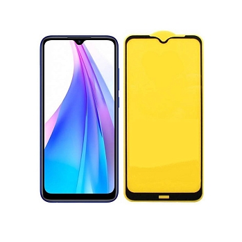 Защитное стекло 3D для телефона Xiaomi Redmi Note 8T, черный (Vixion)