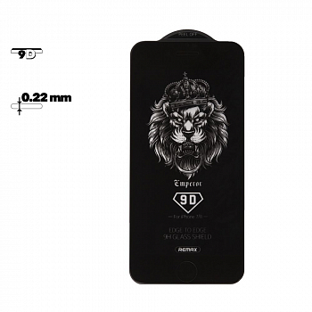 Защитное стекло Remax Emperor Series 9D Tempered Glass GL-32 для телефона Apple iPhone 7, 8, черное