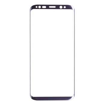 Защитное стекло LP для телефона Samsung Galaxy S8 Tempered Glass 3D с рамкой 0, 33 мм, 9H (сиреневое)