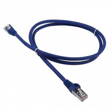 Патч-корд RJ45 - RJ45, 4 пары, FTP, категория 5е, 10 м, синий, LSZH, LANMASTER LAN-PC45/S5E-10-BL