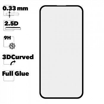 Защитное стекло IT`S ME для телефона iPhone 14 Pro Max OG Full Glue (черное)