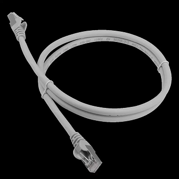 Патч-корд RJ45 - RJ45, 4 пары, FTP, категория 6A, 0.5 м, серый, LSZH, LANMASTER, LAN-PC45/S6A-0.5-GY