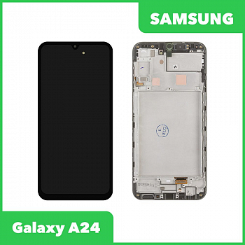 Дисплей для Samsung Galaxy A24 SM-A245F в сборе GH82-31240A/31241A (черный) 100% оригинал