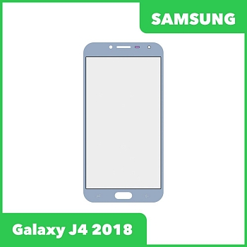 Стекло для переклейки дисплея Samsung Galaxy J4 2018 (J400F), голубой