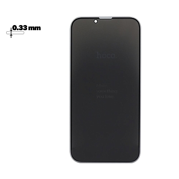 Защитное стекло Hoco A25 Full Screen Anti-Drop Privacy для телефона Apple iPhone 13, 13 Pro, 0.33 мм