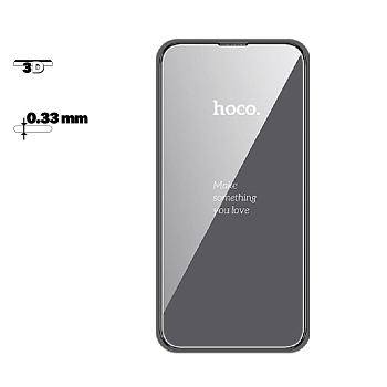 Защитное стекло HOCO A31 для телефона Apple iPhone 13 mini, 3D, прозрачное, глянцевое, 0.33мм