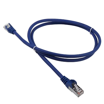Патч-корд LANMASTER LSZH FTP кат.6A, 10 м, синий, LAN-PC45/S6A-10-BL