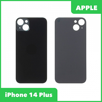 Задняя крышка для iPhone 14 Plus с логотипом (черный)