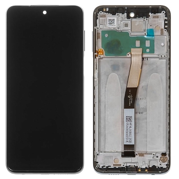 Дисплей Xiaomi Redmi Note 9S (M2003J6A1G) в рамке (черный)