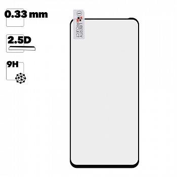 Защитное стекло "LP" для Xiaomi Redmi Note 9T Thin Frame Full Glue с рамкой 0,33 мм 2,5D (черное)