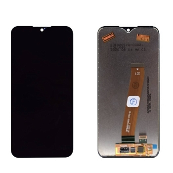 Дисплей Samsung A015F, M015F (A01, M01)+тачскрин (черный) ориг (широкий коннектор)