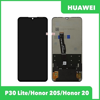 Дисплей (экран в сборе) для телефона Huawei P30 Lite, Honor 20S, Honor 20 Lite (черный) 100% оригинал