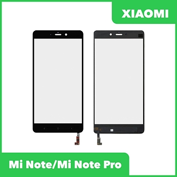 Сенсорное стекло (тачскрин) для Xiaomi Mi Note, Mi Note Pro, черный