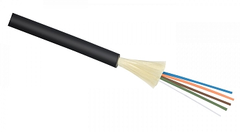 ВО кабель Lanmaster одномодовый универсальный 4 волокна нг(А)-HF OS2 Ultra черный LAN-OFC-DU4-S2-HF
